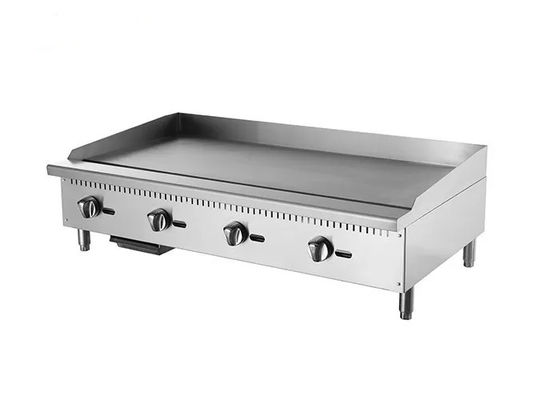 Griddle Meat 4 Brülör 1220mm Ticari Mutfak Pişirme Ekipmanları