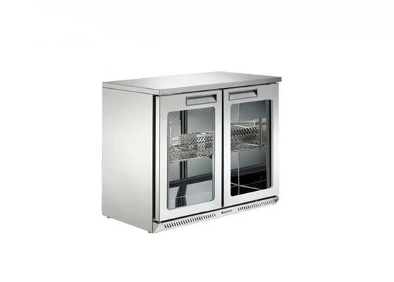 Şeffaf Cam Çift Kapılı 920mm Catering Soğutma Ekipmanları