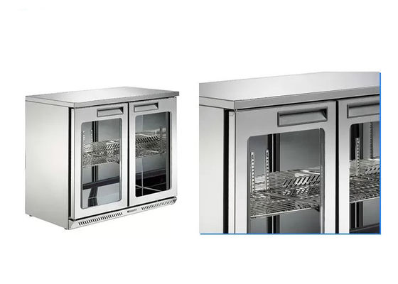 Şeffaf Cam Çift Kapılı 920mm Catering Soğutma Ekipmanları