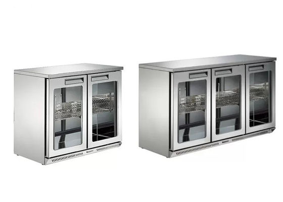 Şeffaf Cam Çift Kapılı 920mm Catering Soğutma Ekipmanları