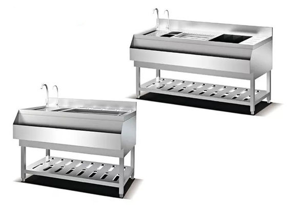 Çift Evyeli 1100mm SS201 Paslanmaz Çelik Pişirme Ekipmanları