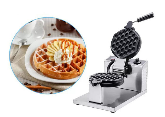 Paslanmaz Çelik Ayaklar 220V 1.2kw Yumurta Waffle Makinesi