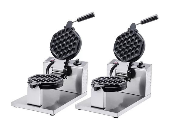 Paslanmaz Çelik Ayaklar 220V 1.2kw Yumurta Waffle Makinesi