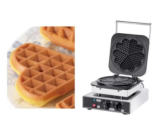 Çiçek Şeklinde 240V 1.75kw Kare Waffle Makinesi